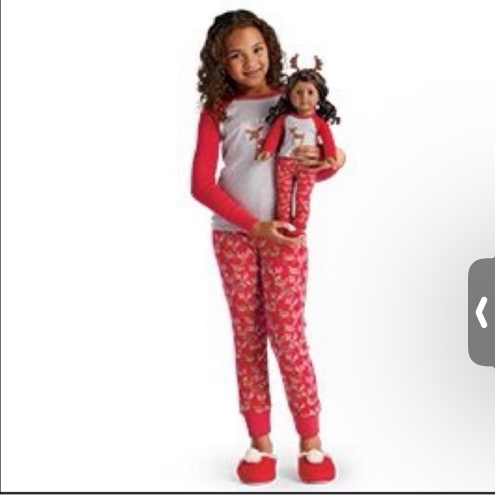 American Girl Festive Reindeer Pajama set for dolls NWT in package - Picture 3 of 8